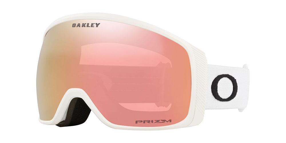 Oakley Flight Tracker M Goggles Matte White Prizm Rose Gold Lens