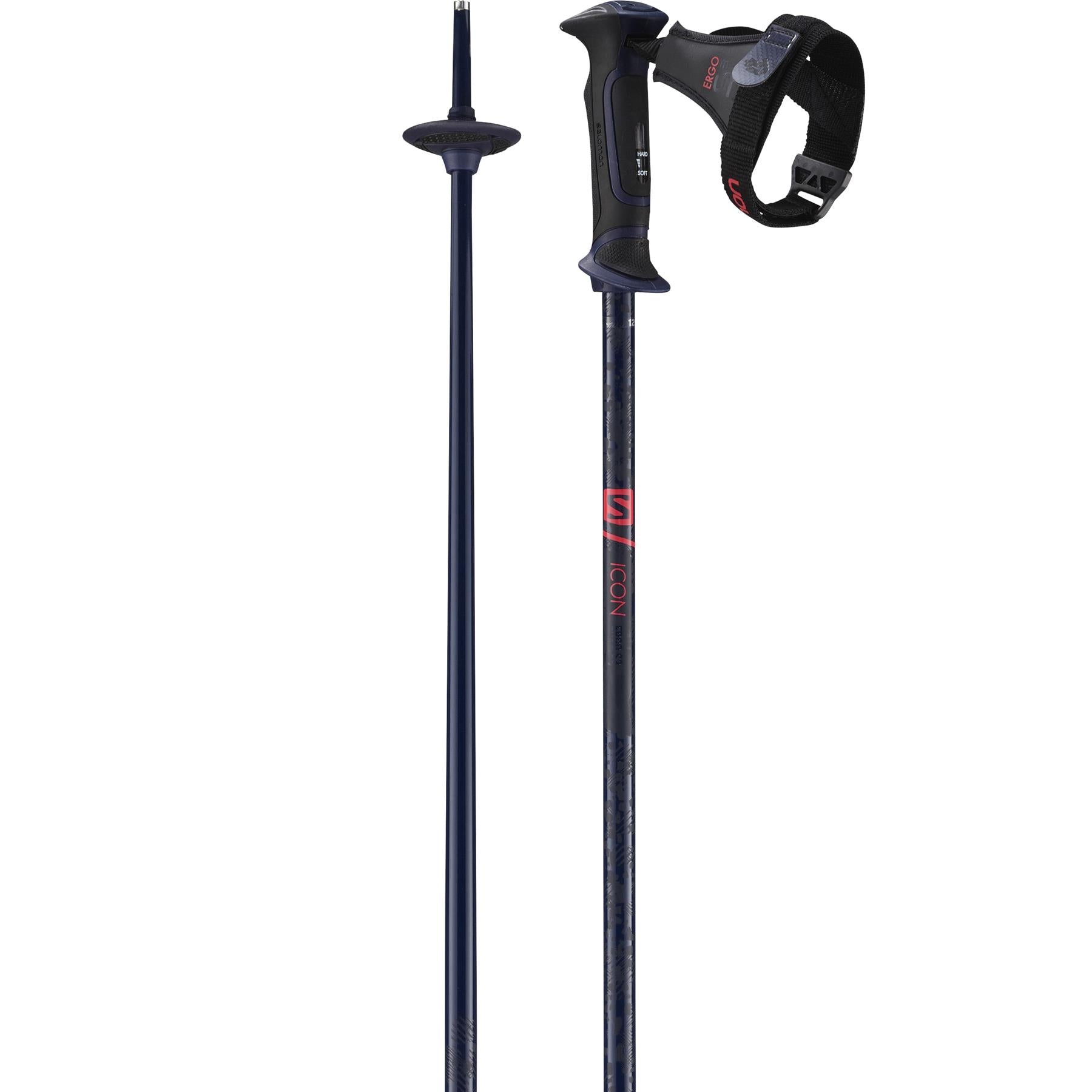 Salomon Icon Ergo S3 Womens Ski Poles Dark Purple