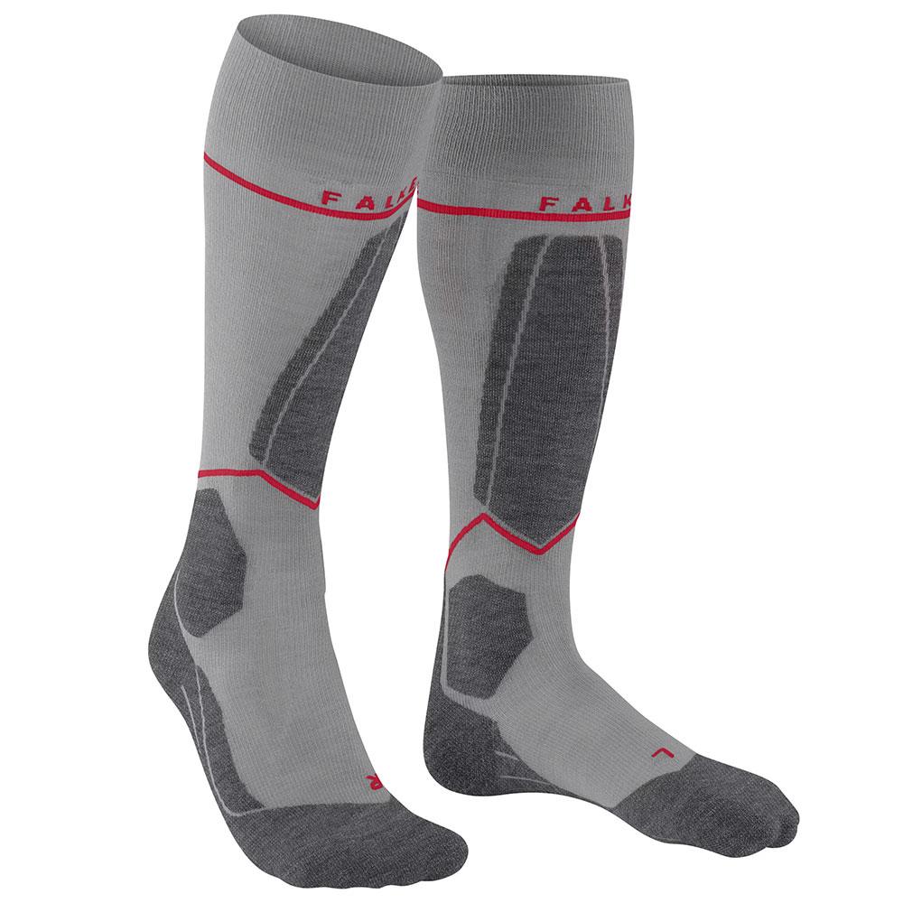 Falke SK4 Compression Light Mens Ski Socks Light Grey