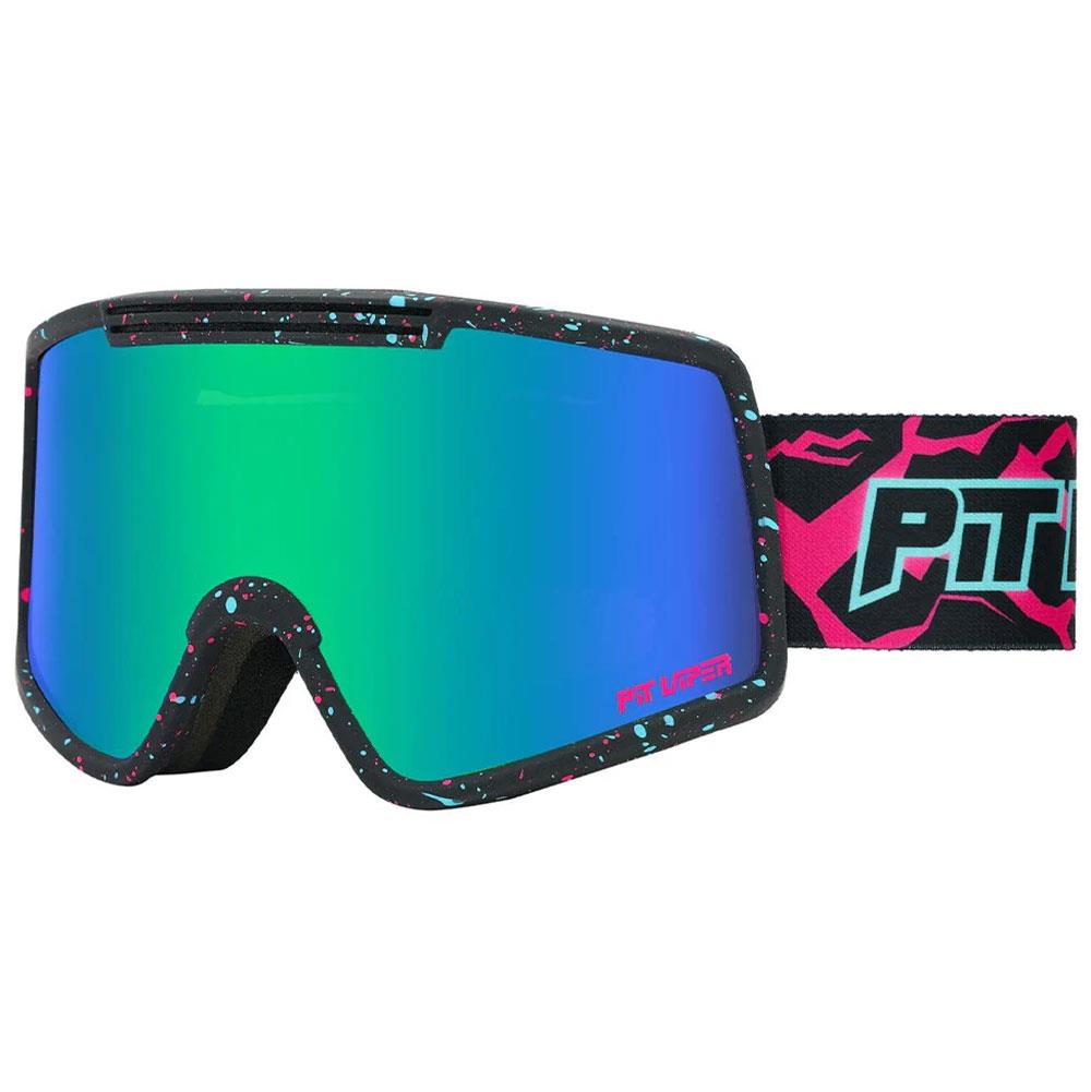 Pit Viper French Fry Goggles Large The Midnight - Blue-Green Lens