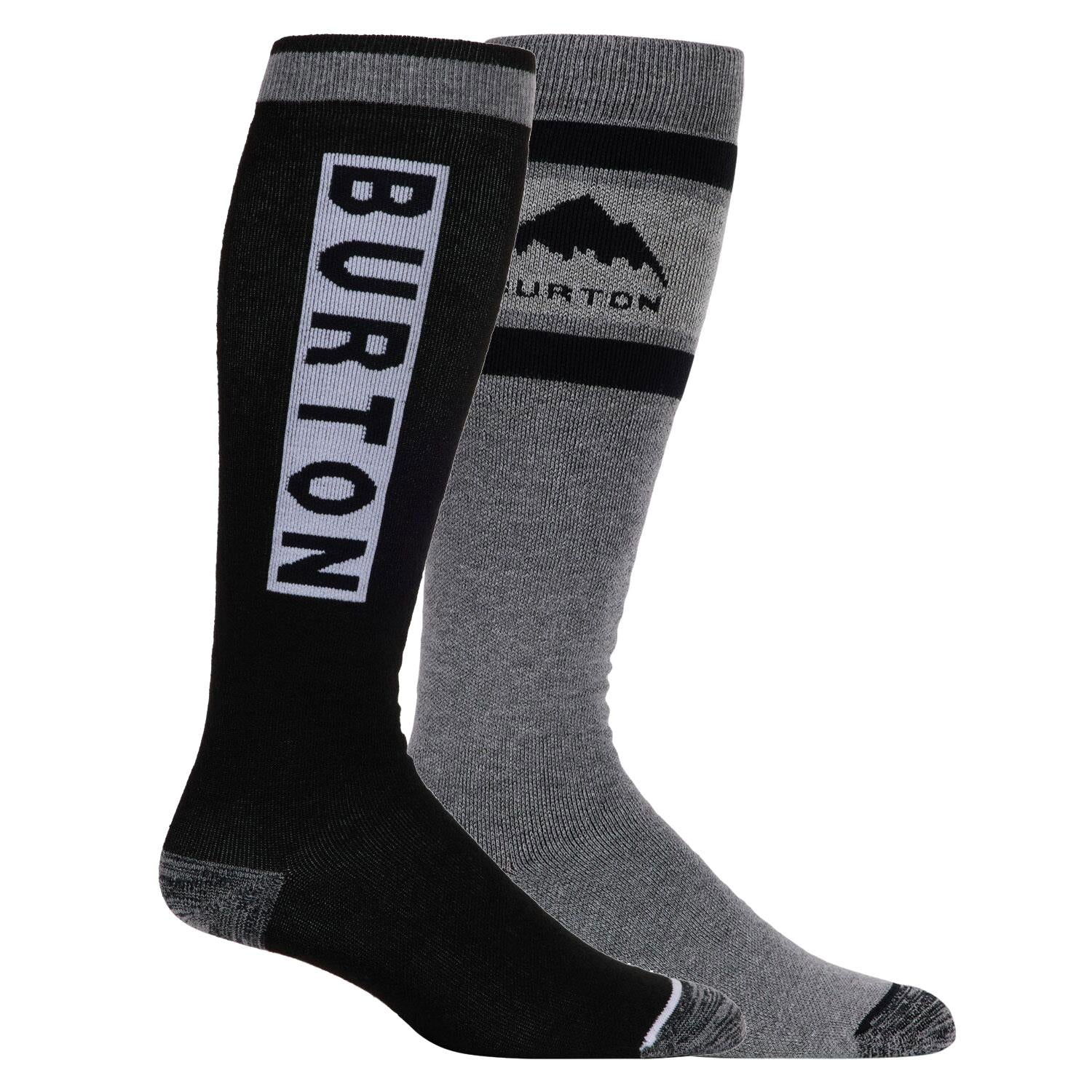 Burton Weekend Midweight Mens Socks 2-Pack True Black