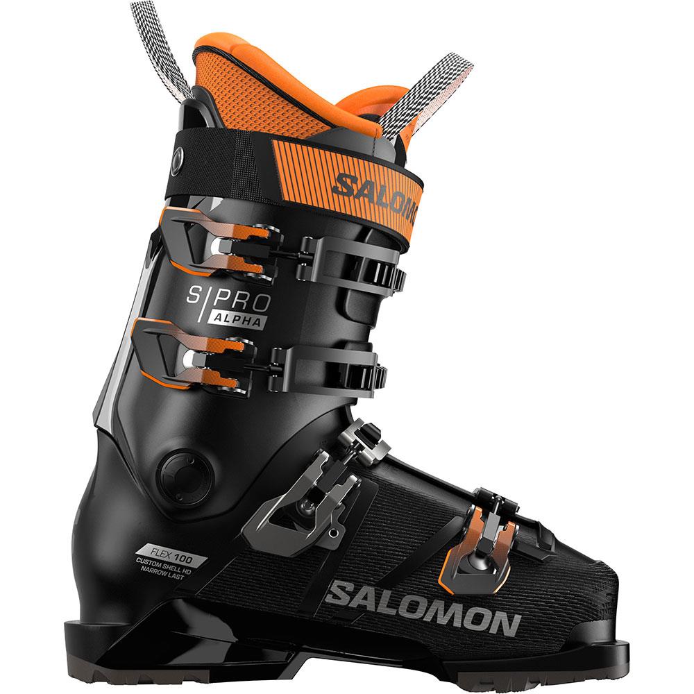 Salomon S/PRO ALPHA 100 GW Mens Ski Boots Black/Grey/Orange 2025