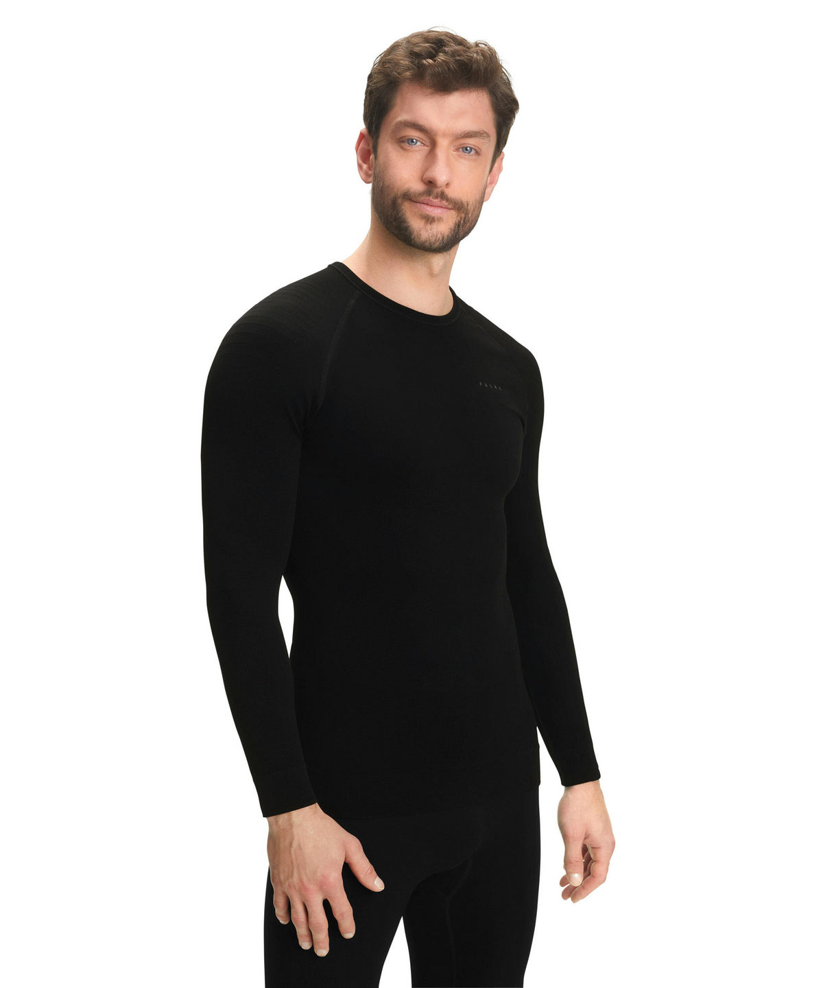 Falke Mens Long Sleeved Thermal Top Maximum Warm Black