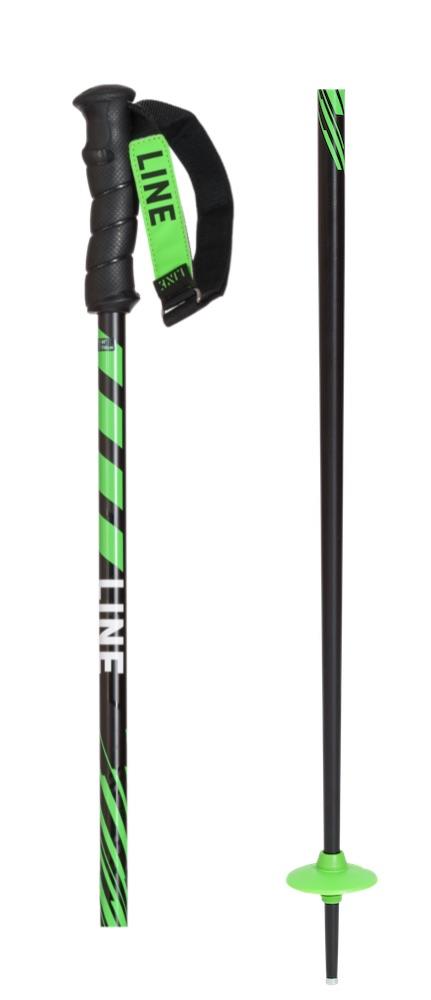 Line Grip Stick Ski Poles Black/Green