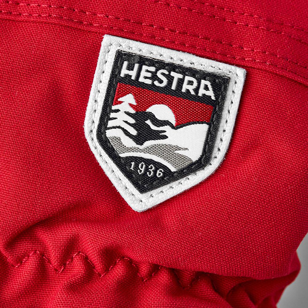 Hestra Army Leather Heli Ski Mitts Red