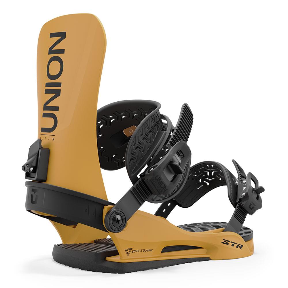 Union STR Mens Snowboard Bindings Mustard 2025