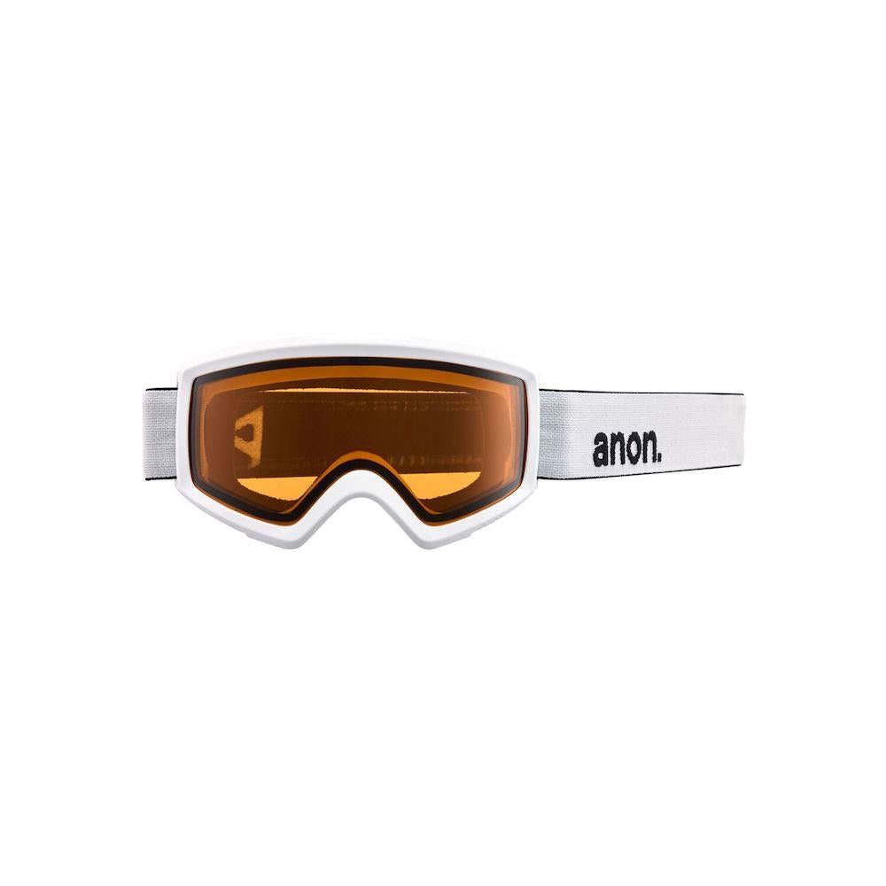 Anon Helix 2.0 Goggles White - Silver Amber + Amber Spare Lens