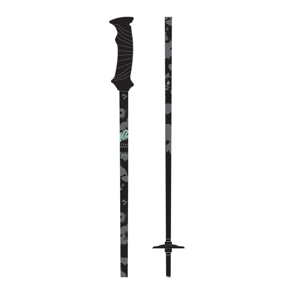 K2 Style Alu Womens Ski Poles Black