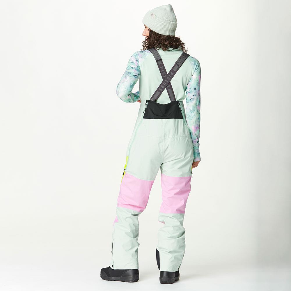 Picture Elwy Womens Bib Pants Silt Green/Orchid/Acid