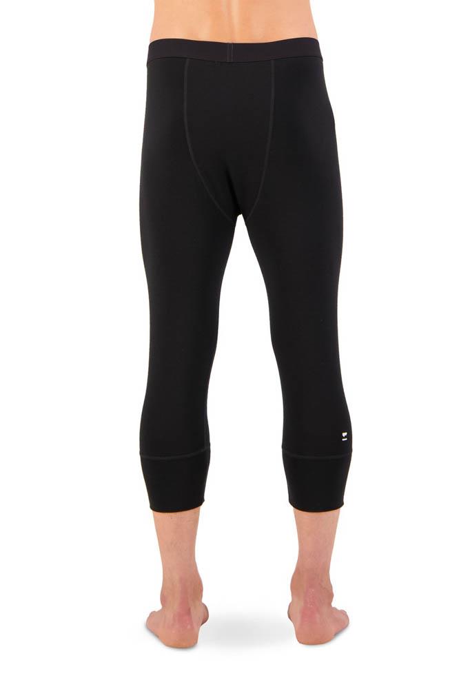 Mons Royale Mens Cascade Merino Flex 200 3/4 Base Layer Leggings Black