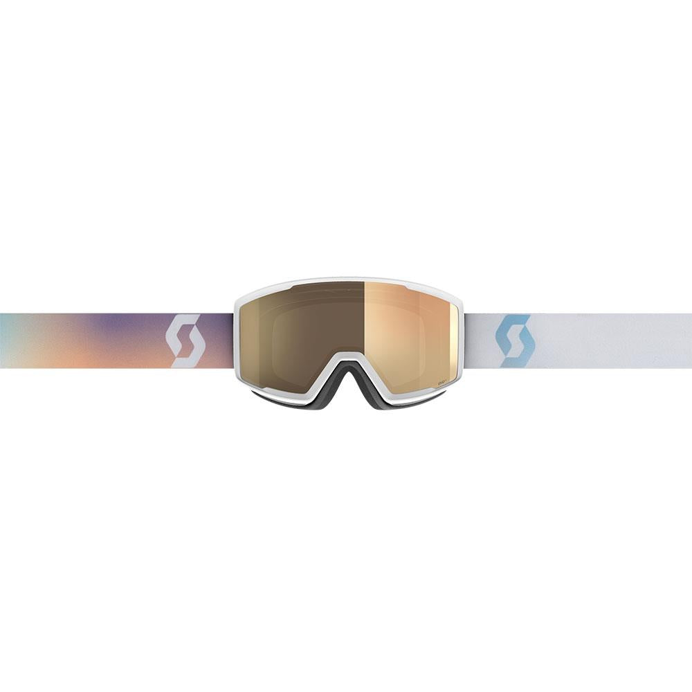 Scott Factor Pro LS Goggles White/Soft Pink Light Sensitive Bronze Chrome Lens