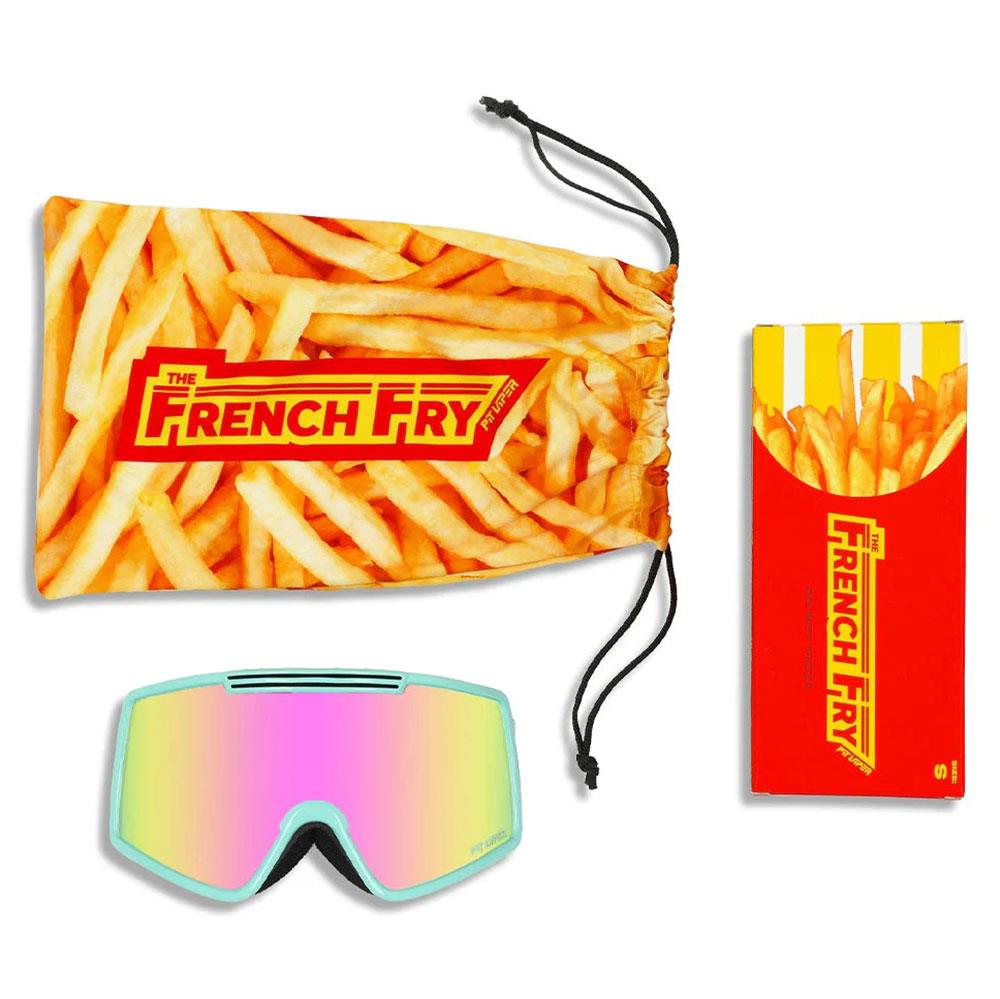 Pit Viper French Fry Goggles Small The Spume - Pink Lens