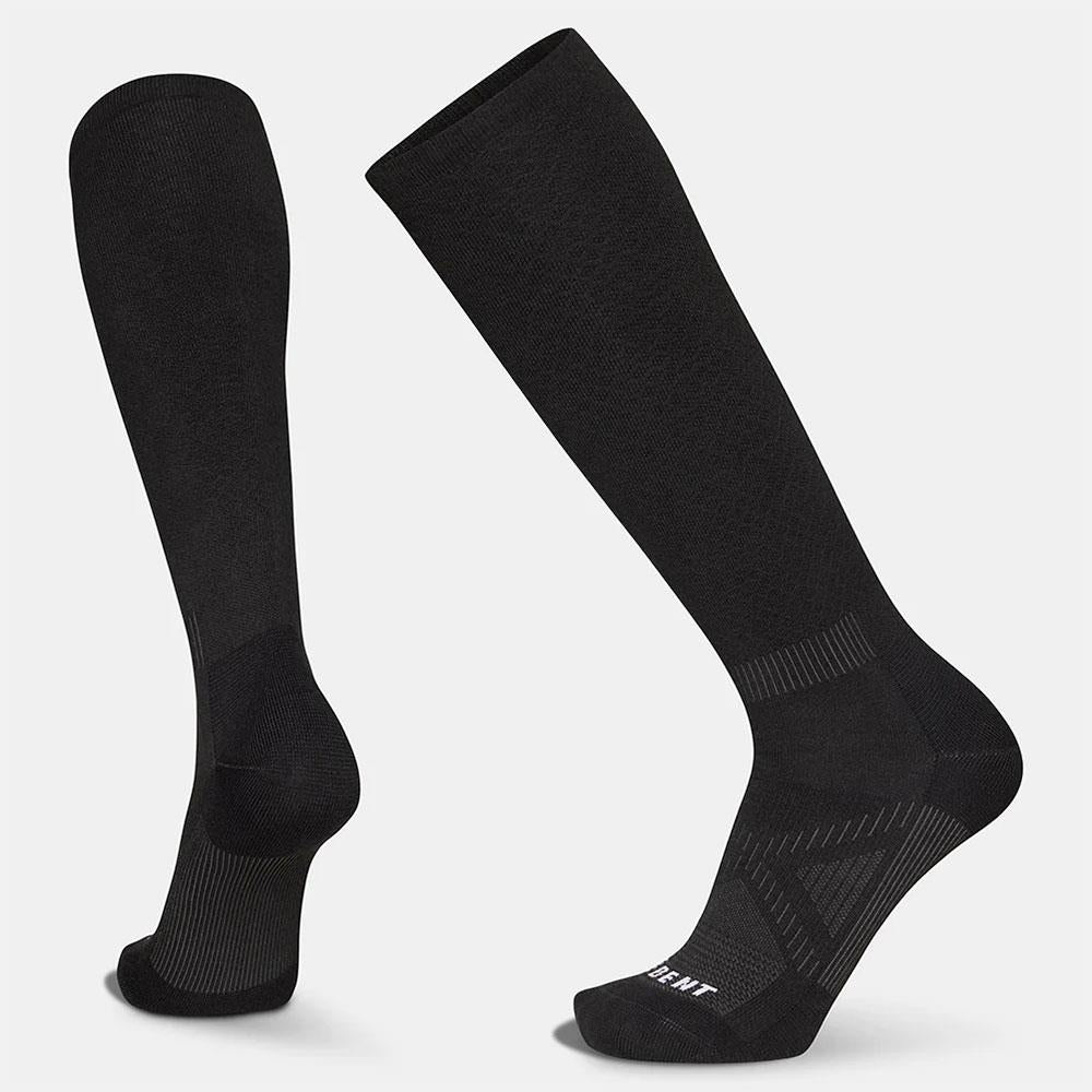 Le Bent Compression Zero Cushion Unisex Ski Socks Black