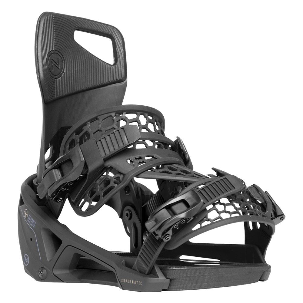 Nidecker Supermatic Step-in Snowboard Bindings 2025 Black