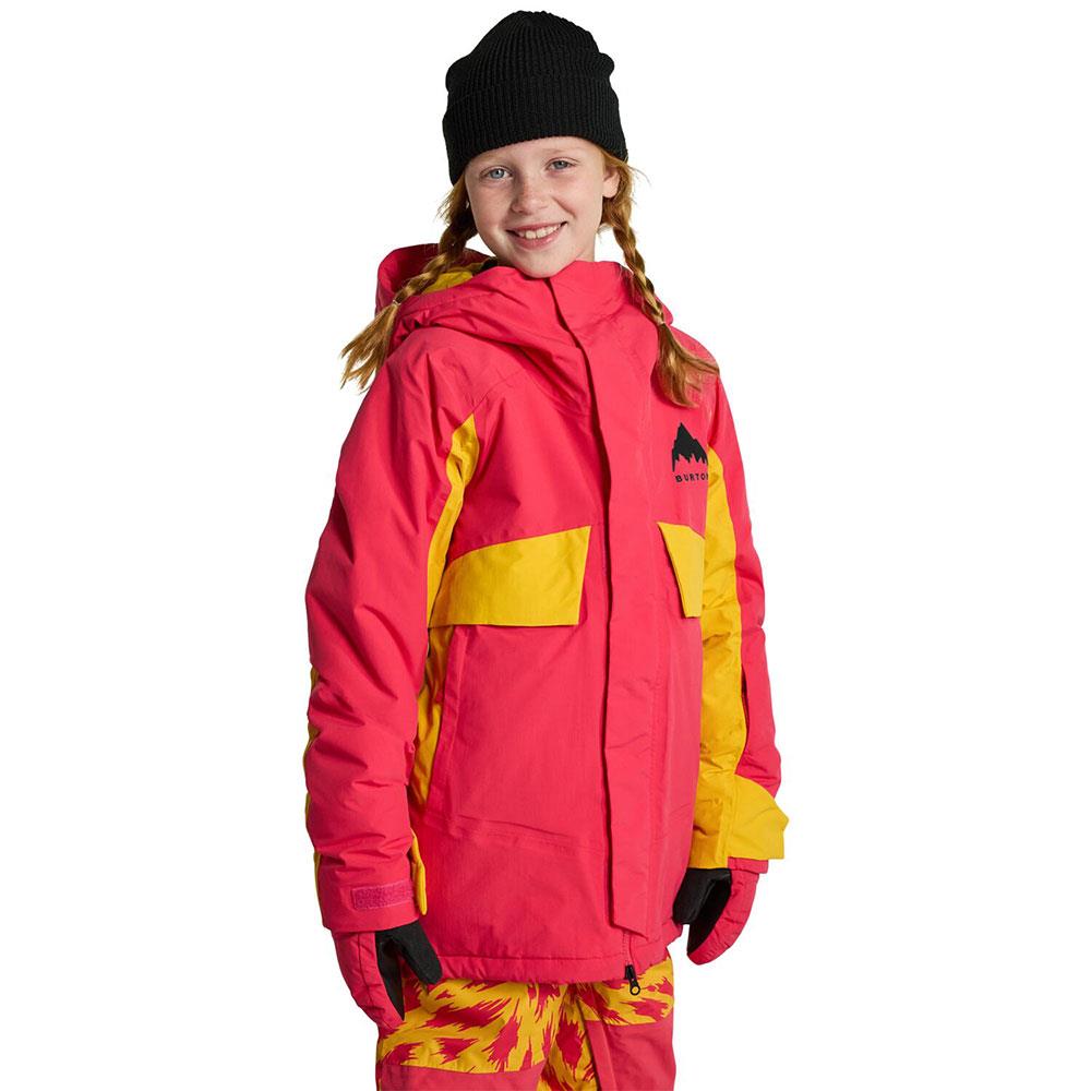 Burton Kids Ascutney 2L Jacket Azalea Pink/Goldenrod