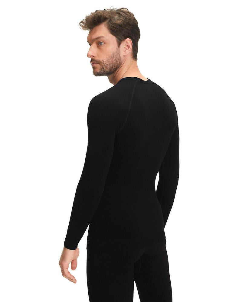 Falke Mens Long Sleeved Thermal Top Maximum Warm Black