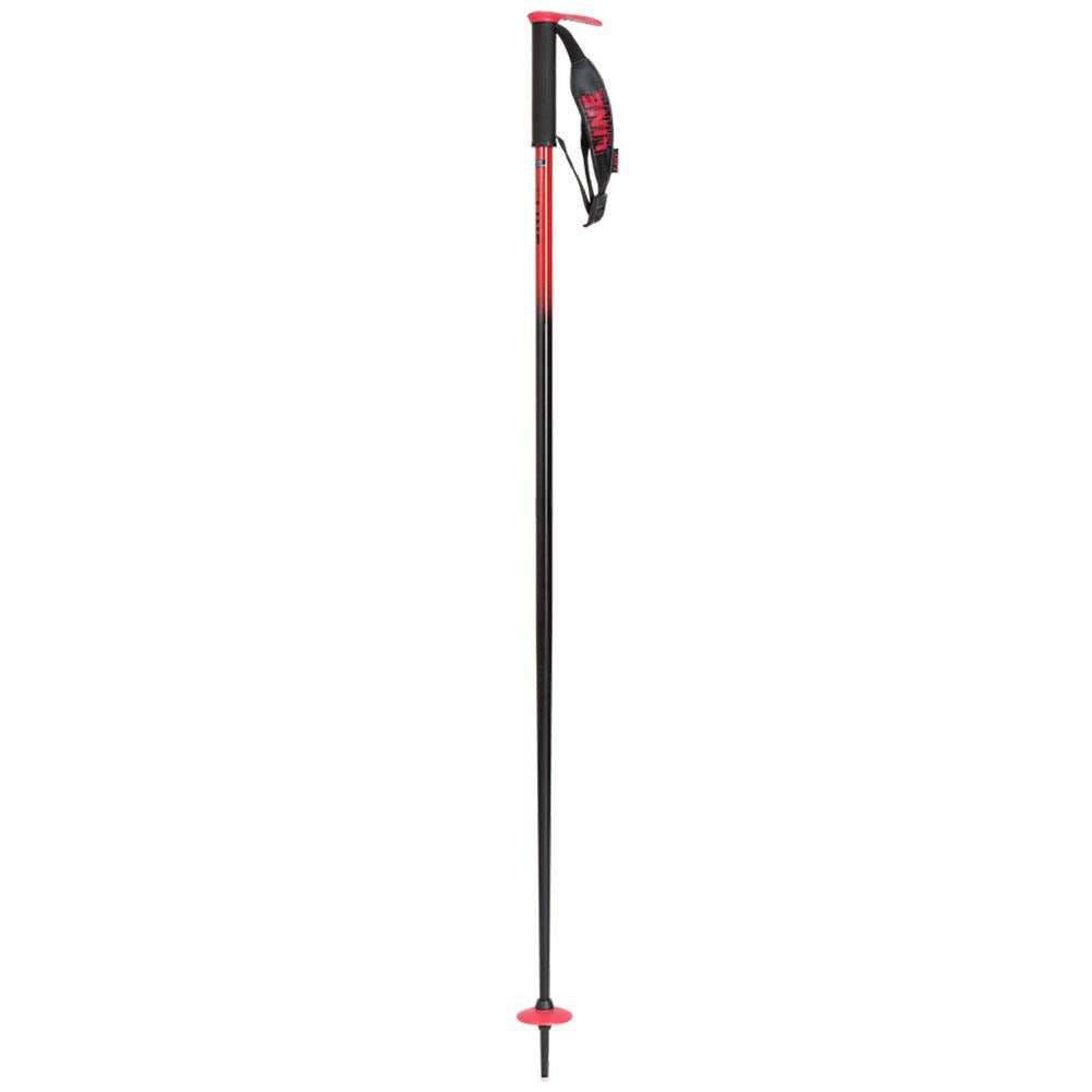 Line Pin Ski Poles Black/Red