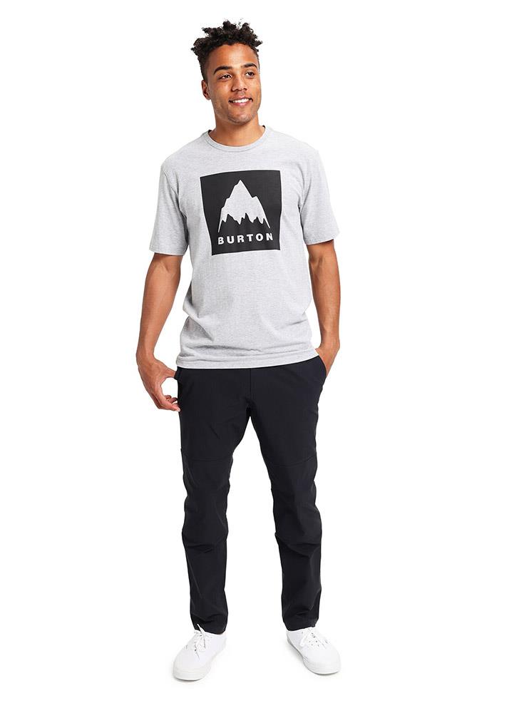 Burton Classic Mountain High Mens SS T-Shirt Gray Heather