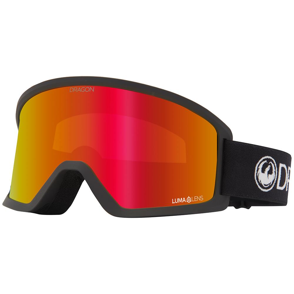 Dragon DX3 OTG Goggles Black - LL Red Ion Lens