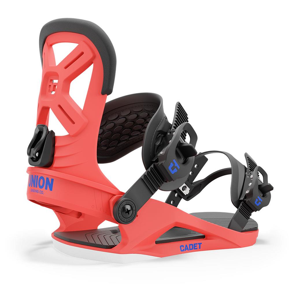 Union Cadet Junior Snowboard Bindings Red