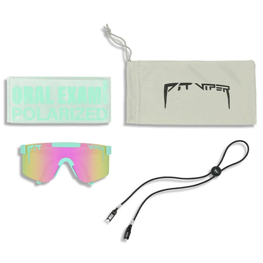 Pit Viper Originals SW Sunglasses The Oral Exam - Polarized Pink Lens