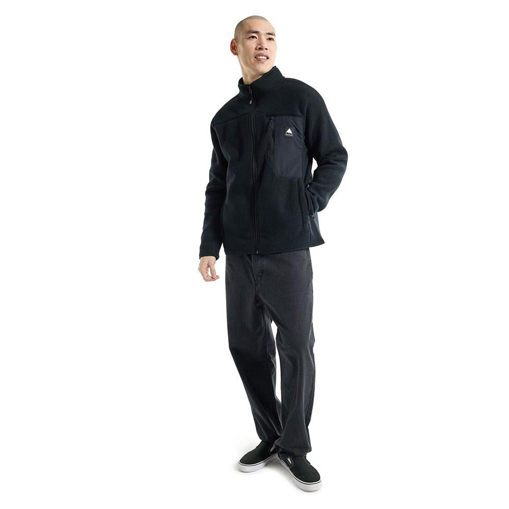 Burton Cinder Full-Zip Mens Fleece True Black