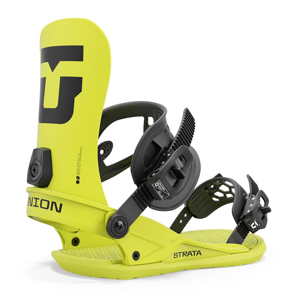 Union Strata Mens Snowboard Bindings Acid Green 2025