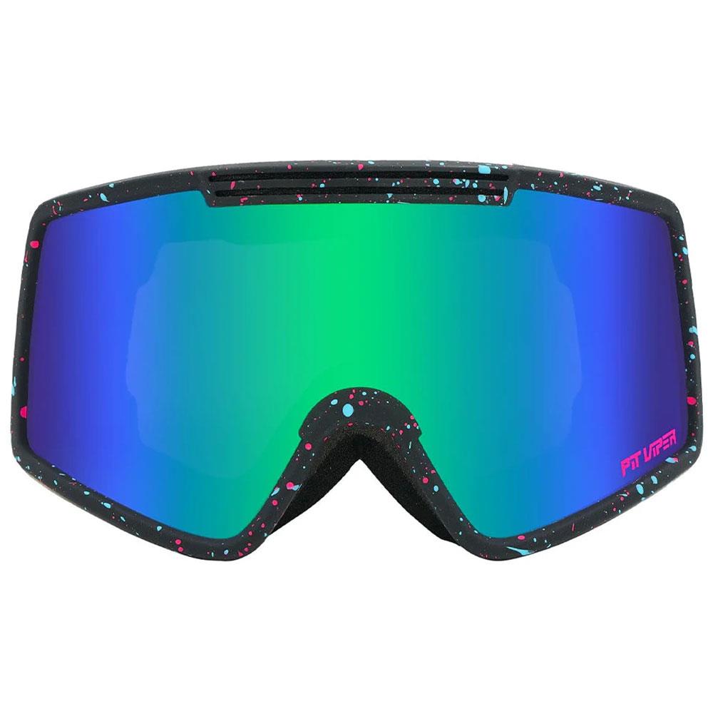 Pit Viper French Fry Goggles Large The Midnight - Blue-Green Lens