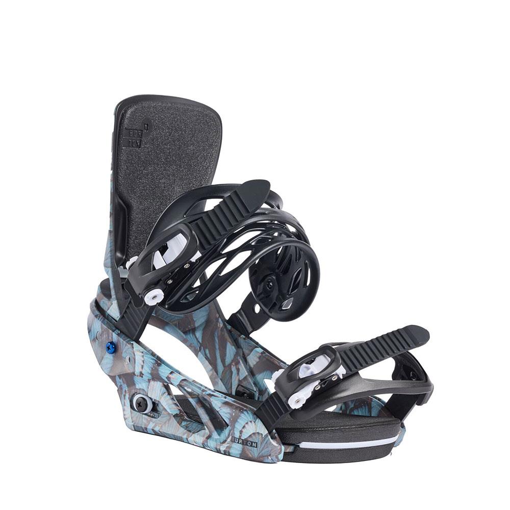 Burton Lexa Re:Flex Women Snowboard Bindings Blue Butterflies 2025