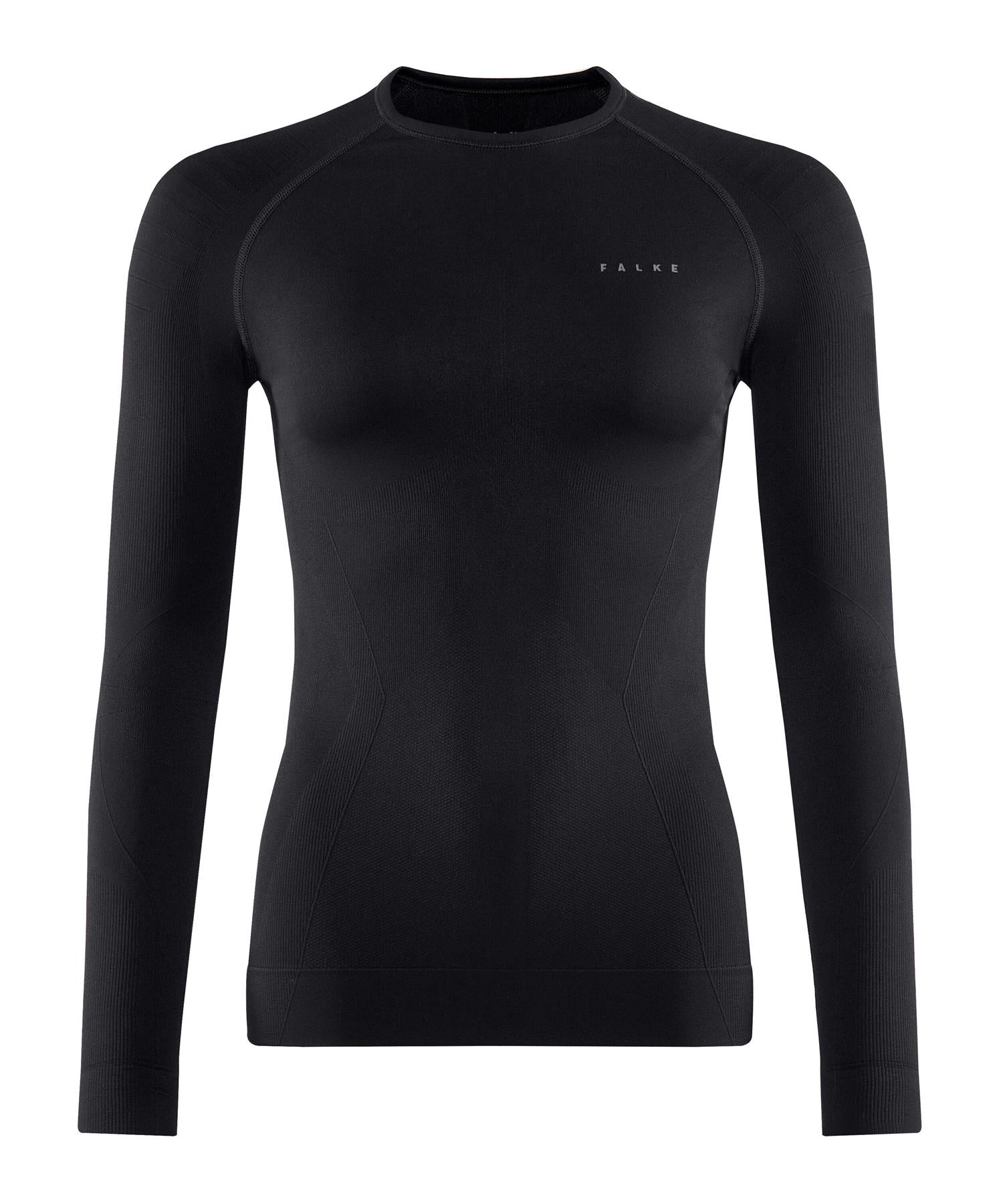 Falke Womens Long Sleeve Thermal Top Maximum Warm Black