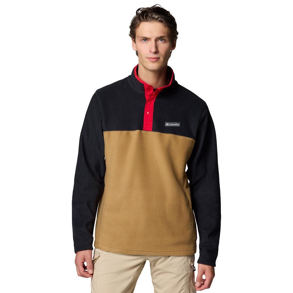 Columbia Steens Mountain Half Snap II Mens Fleece Delta/Black/Red