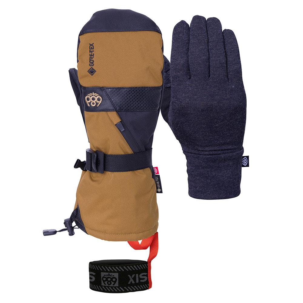 686 Mens GORE-TEX SMARTY 3-in-1 Gauntlet Mitts Breen