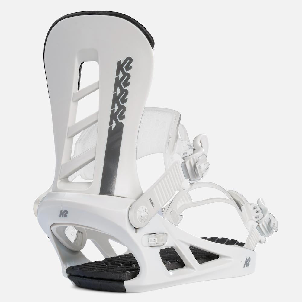 K2 Sonic Mens Snowboard Bindings White 2024