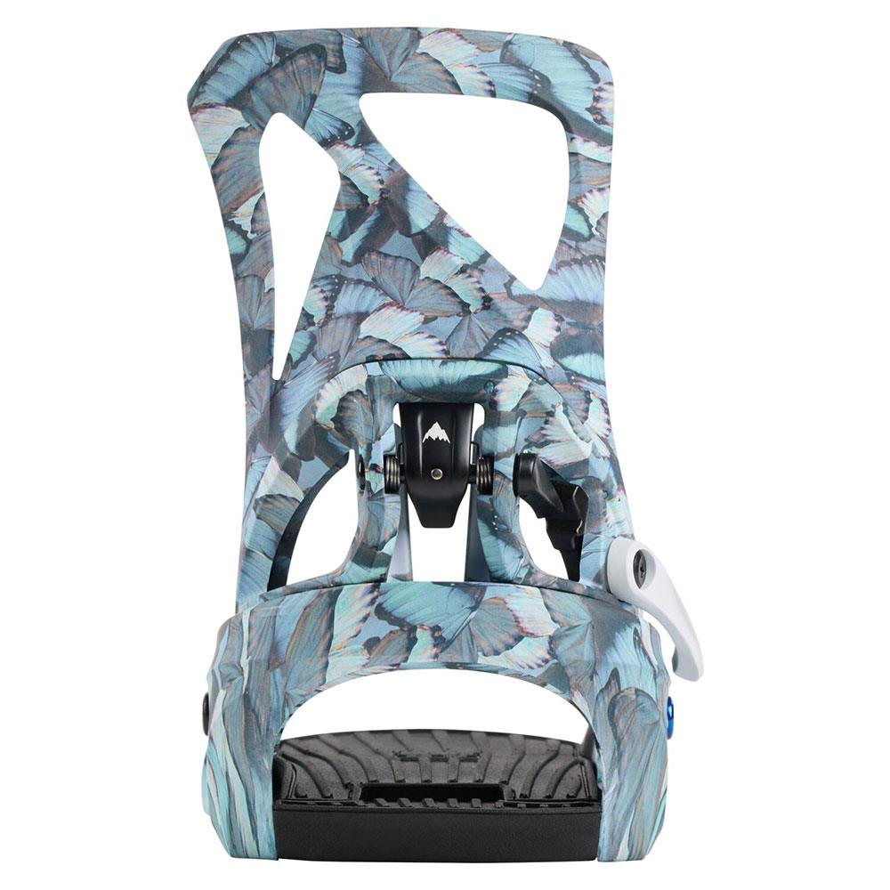 Burton Step On Re:Flex Womens Snowboard Bindings Blue Butterflies 2025