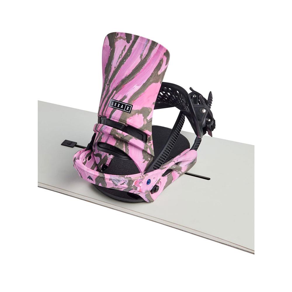 Burton Lexa X Re:Flex Womens Snowboard Bindings Gray/Pink 2025