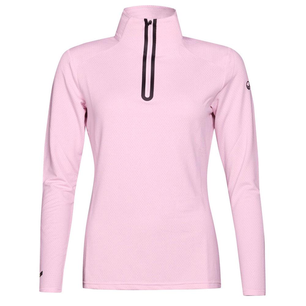 Halti Moodi Womens Half-Zip Midlayer Shirt Festival Bloom Pink