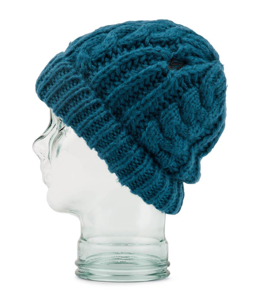 Volcom Cable Hand Knit Beanie Slate Blue