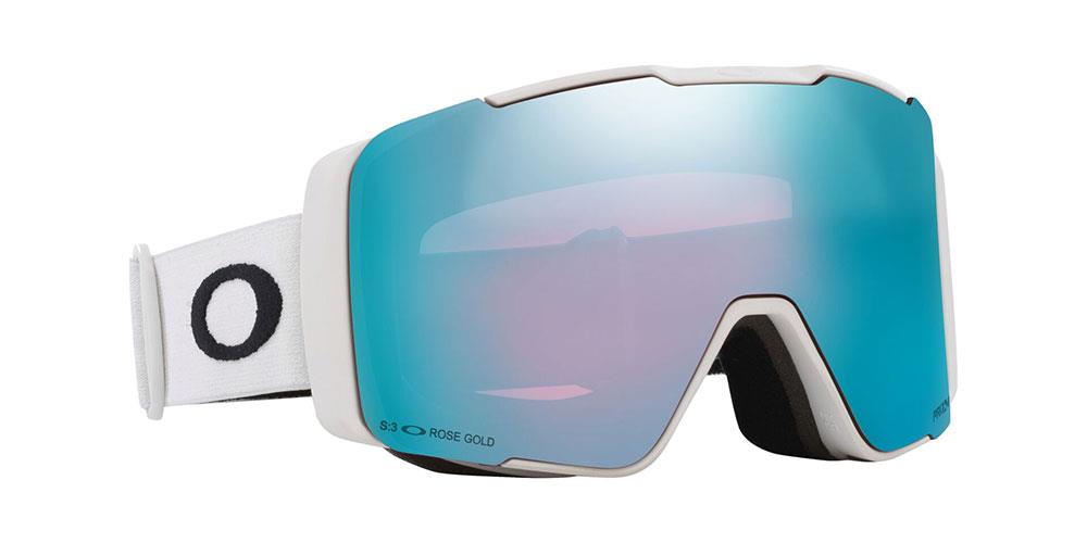 Oakley Line Miner Pro M Goggles Matte White - Prizm Sapphire + Prizm Iced Lenses