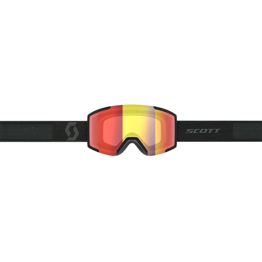 Scott Shield LS Goggles Mineral Black Light Sensitive Red Chrome Lens