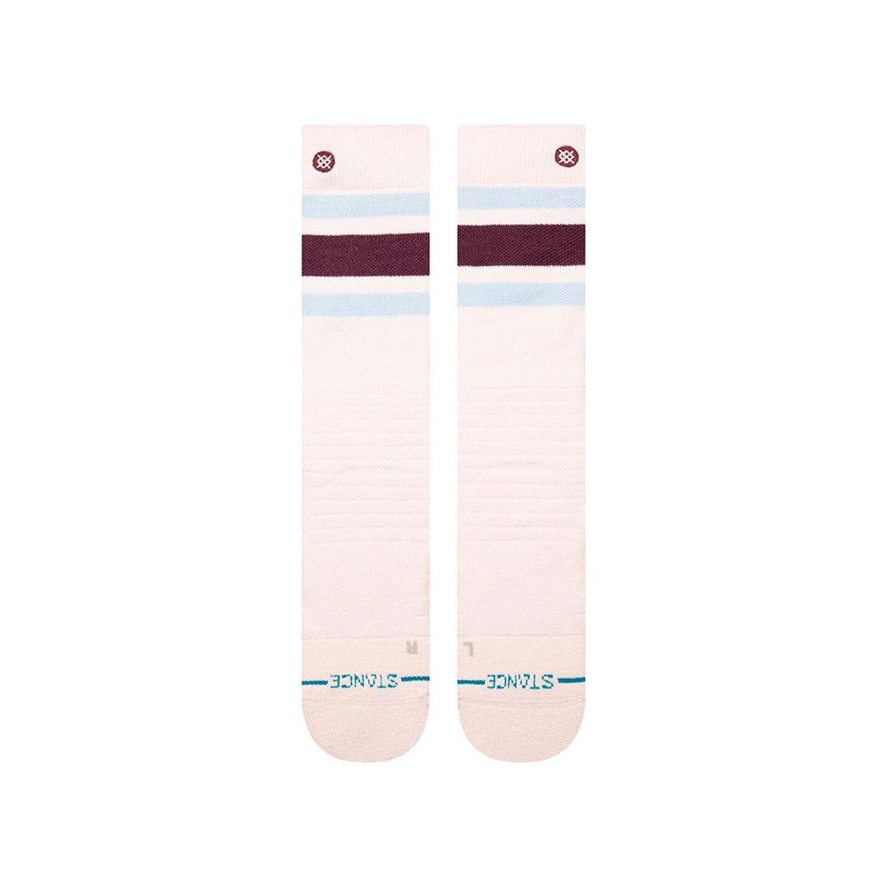 Stance Boyd Mid Merino-Blend Ski + Snowboard Socks Pink Fade