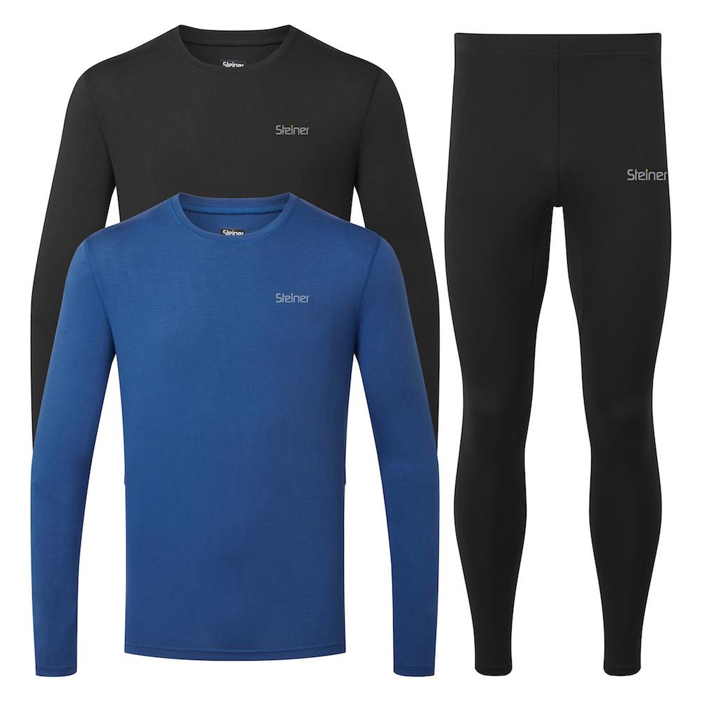 Steiner Mens Soft-Tec Active Base Layer Bundle Black / Blue