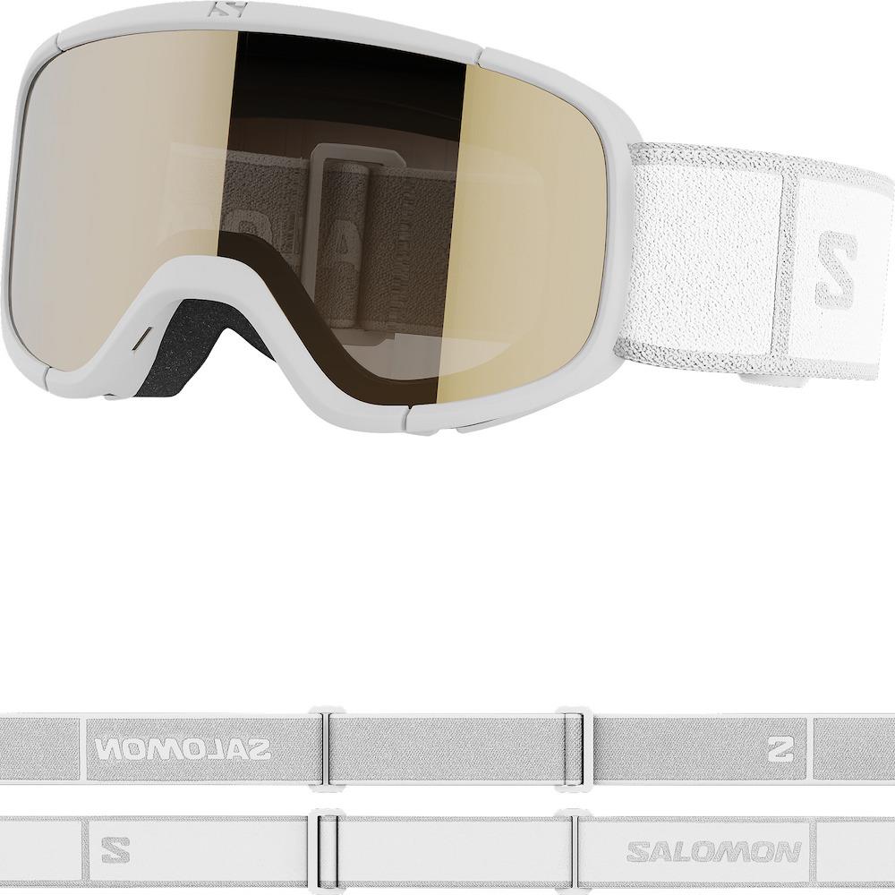 Salomon Lumi Access Kids Goggles White - Universal Flash Gold Lens