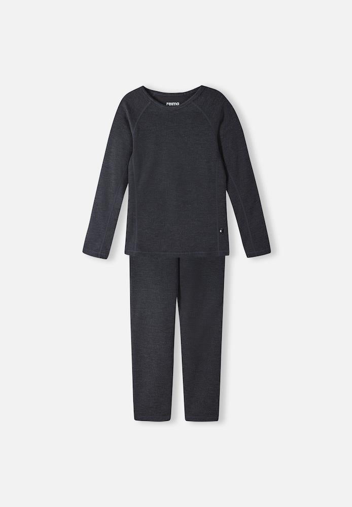 Reima Lani Kids Thermal Set Black Melange