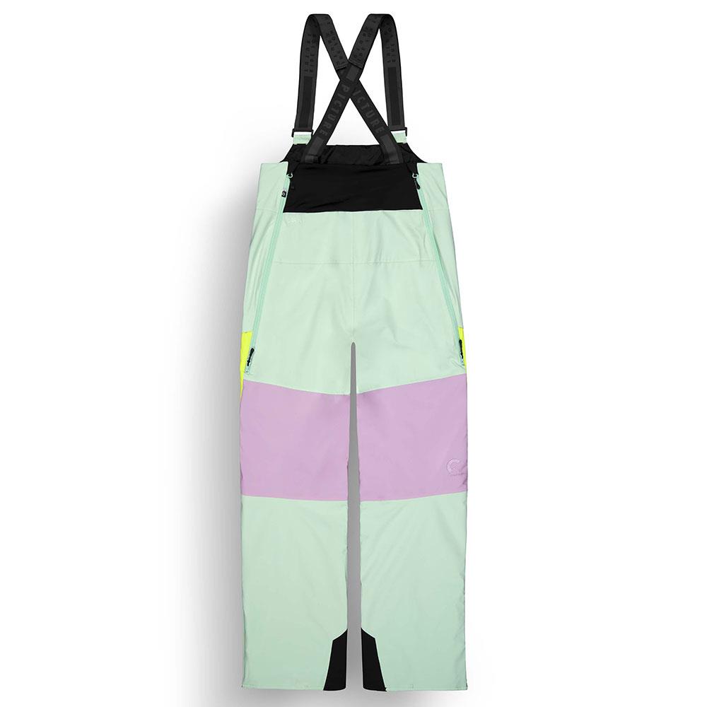 Picture Elwy Womens Bib Pants Silt Green/Orchid/Acid