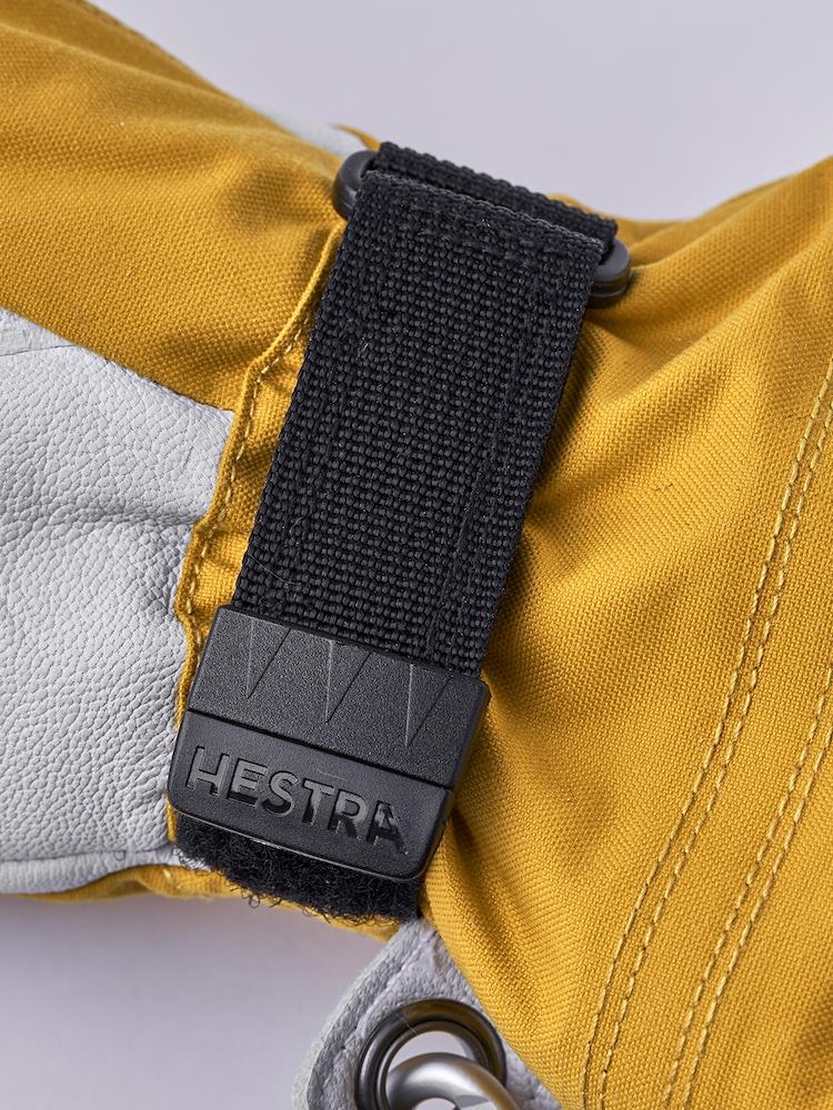 Hestra Heli Ski Female Gloves Mustard/Off-white