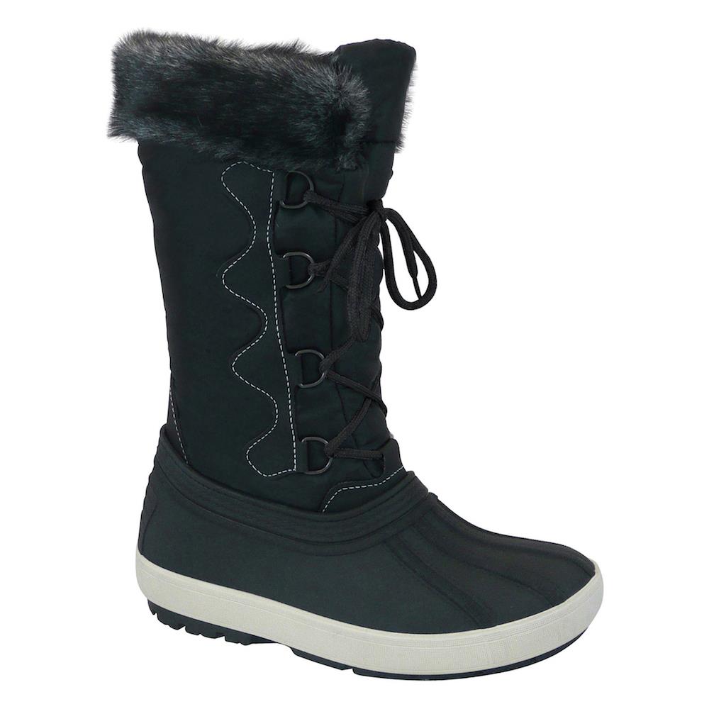 Manbi Amelia Ladies Snow Boots Black