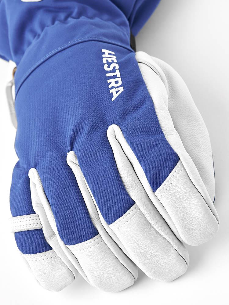 Hestra Army Leather Heli Ski Gloves Royal Blue