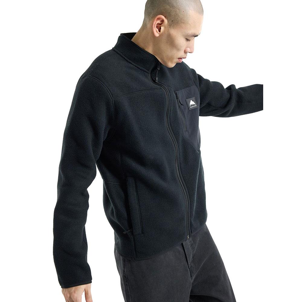 Burton Cinder Full-Zip Mens Fleece True Black