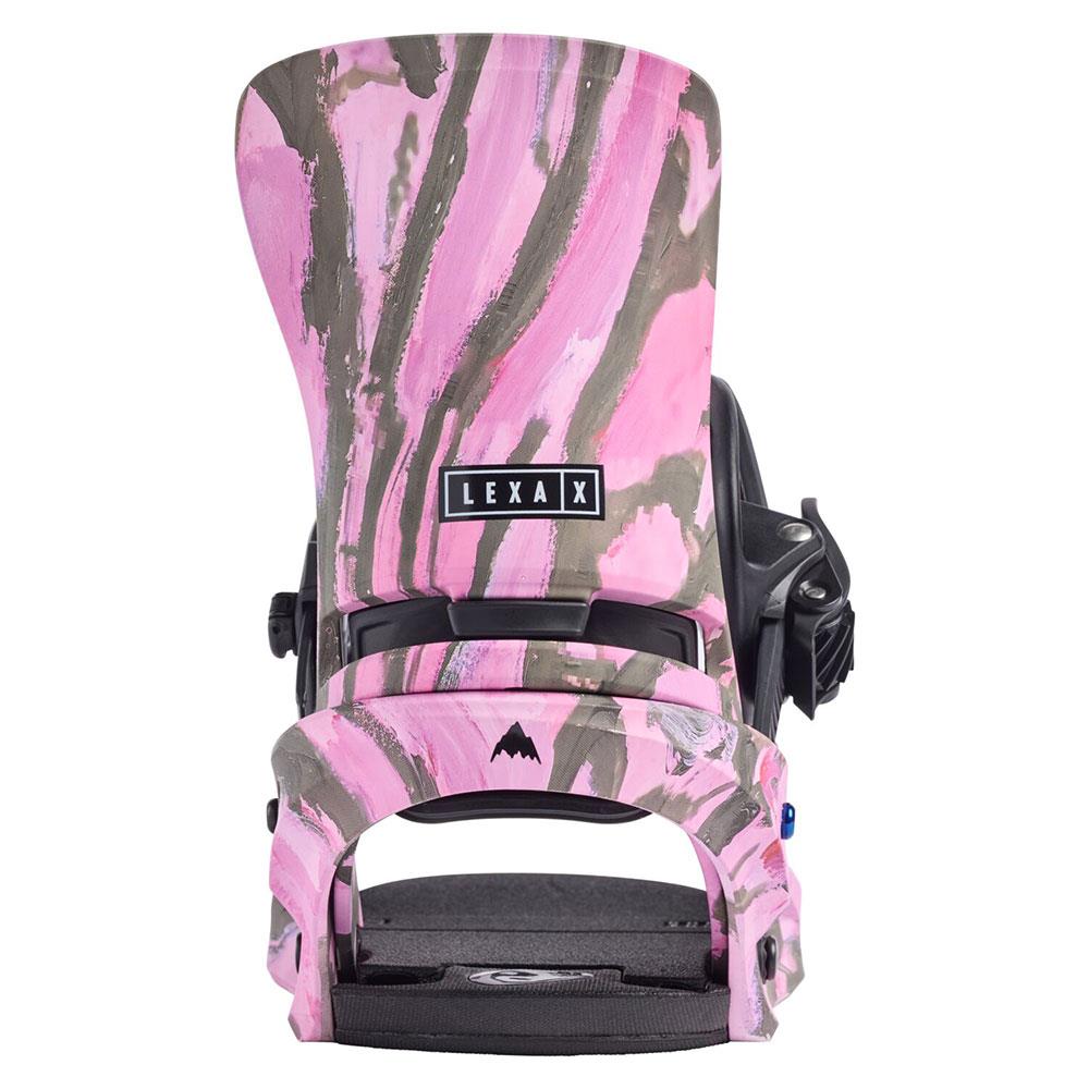 Burton Lexa X Re:Flex Womens Snowboard Bindings Gray/Pink 2025