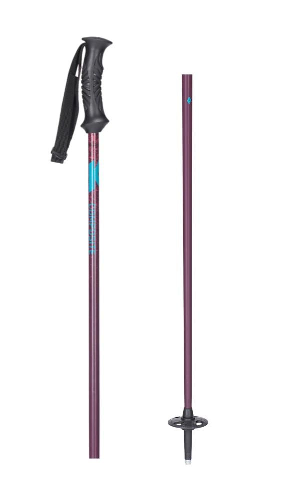 K2 Style Composite Womens Ski Poles Burgundy